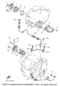 XT600EDC Масляный насос