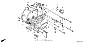 VT750CA Крышка картера левая
