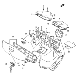 AN250 Багажник передний