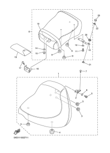 XVS1100A Сиденье