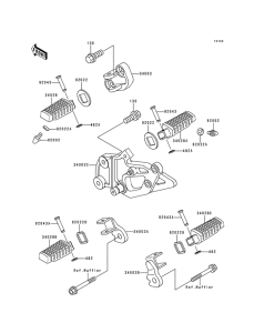 EX500 Подножки