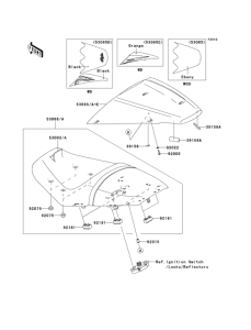 ZX1400 Сиденье