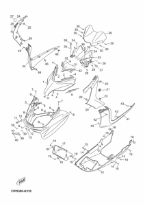 YP250R Ветровое стекло