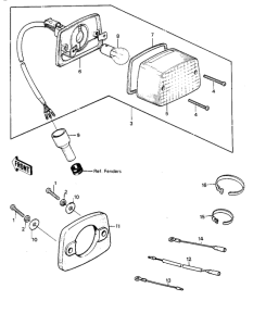  Taillight / chassis electrical equipment