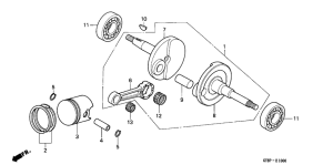PK50S Crankshaft / piston
