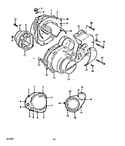 GS550 Crankcase cover ass`y  (v