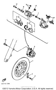 XV535T Передний суппорт
