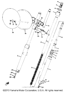 SC500A Передняя вилка