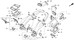 GL1500I Воздуховод