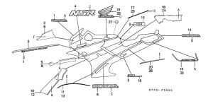 NSR125R Stripe / mark