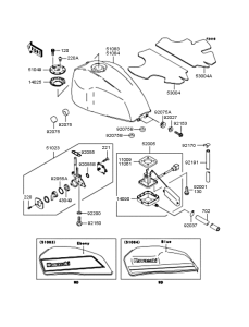 ZR400 Топливный бак