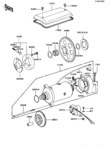 KZ1000 Starter motor / starter clutch