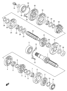 VL800 Трансмиссия