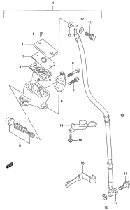 GZ250 Передний тормозной цилиндр