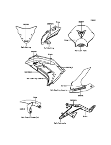 EX400 デカール(グレー)(FHFA)