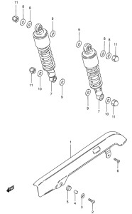 GN125 Кожух цепной передачи