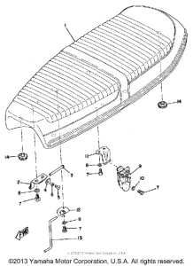 RD125B Сиденье