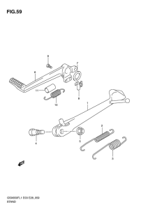 GSX650F (ABS) Stand comp