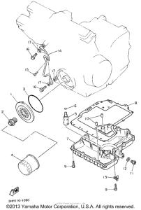 FZR600RF Масляный картер
