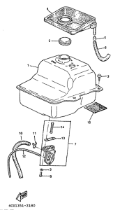 YE50 Топливный бак