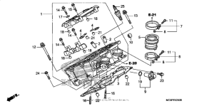ST1300P (ABS) Правая головка цилиндров
