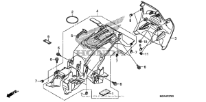 NT700V (ABS) Задний бампер