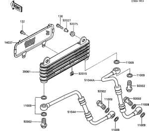 ZX600 Масляный картер