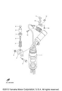 YZFR7L Задняя подвеска