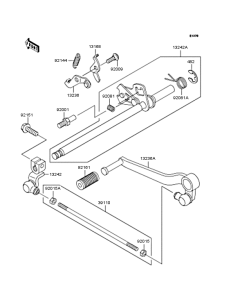 ZR250 Механизм переключения передач