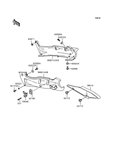 ZX400 Боковые обтекатели