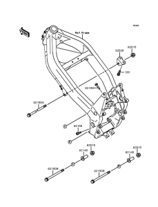 ZX250 Рама ,крепежные детали