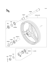 EX250 Переднее колесо