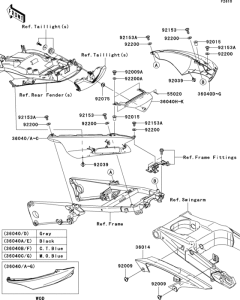 ZX1400 Боковые обтекатели