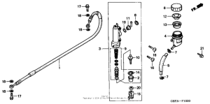 CR80RB Задний тормозной цилиндр