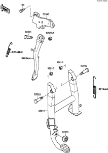 EX500 Подножка