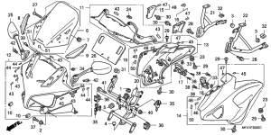 CBF1000 Cowling comp