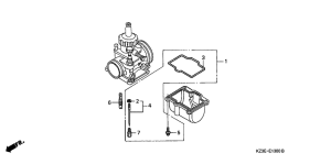 CR250R Карбюратор  kit