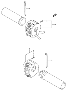 VL1500 Рулевой переключатель