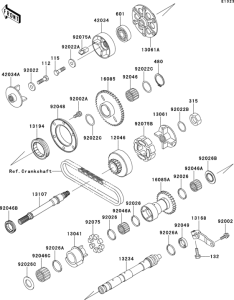 ZX1100 Валансирный вал