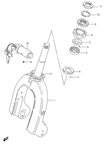 FZ50 Вилка передней оси