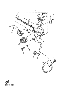 WR250F Передний тормозной цилиндр