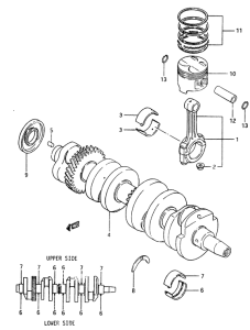GSX400 Вал коленчатый