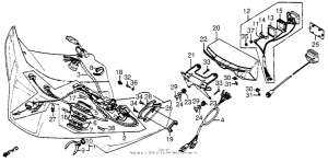 GL1100A Gl1100a fairing wire harness