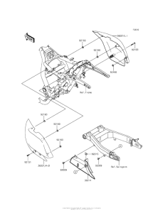 VN1700 Боковые обтекатели