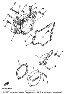 YZ125S Боковые крышки