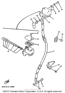 XT225EC Главный тормозной цилиндр