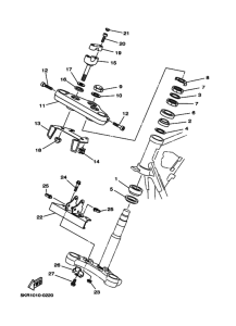 XVS250 ステアリング
