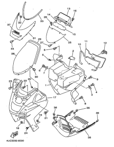 YP250D Protege- jambe