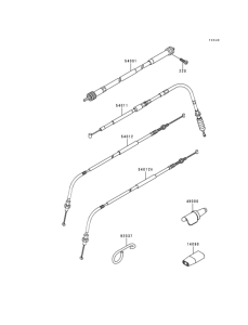 KLX300R Тросы управления
