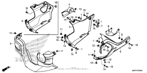 CTX700N DCT Under cowl